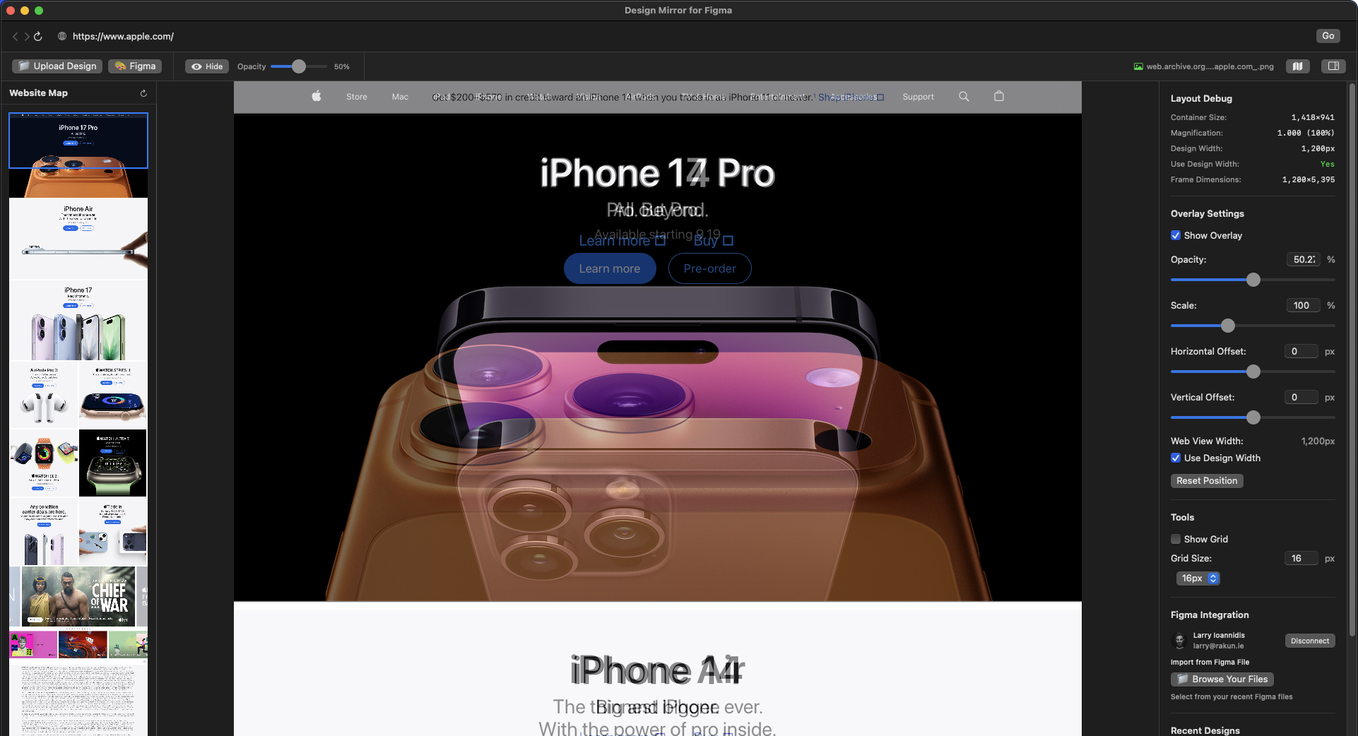 Design Mirror for Figma screenshot