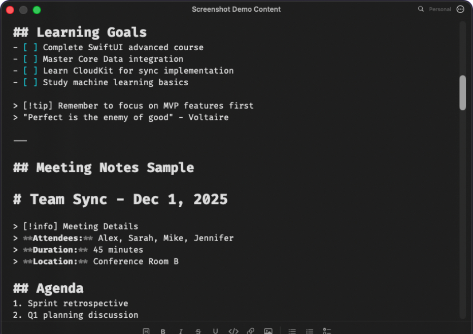 Obsidian Floating Notes screenshot