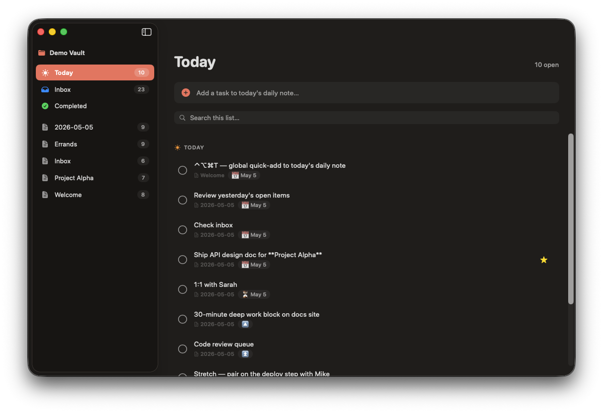 Tasks for Obsidian