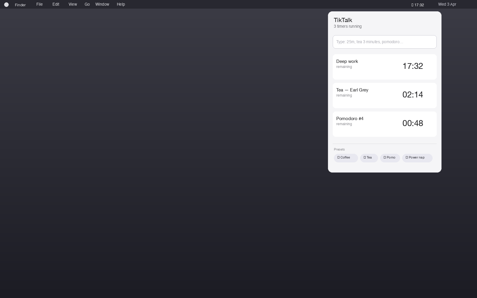 TikTalk Timer